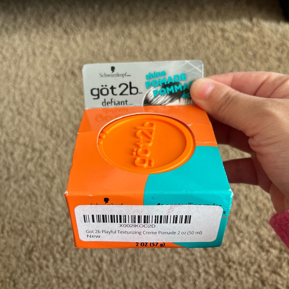 Schwarzkopf got2b Playful Texturizing Creme Pomade‎ - Orange and Teal
